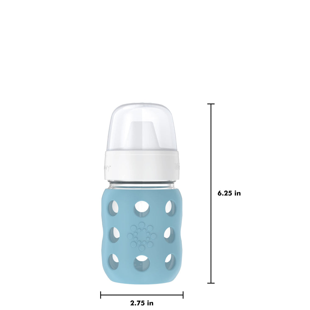 Bottle parts are top-rack dishwasher safe for convenient cleaning