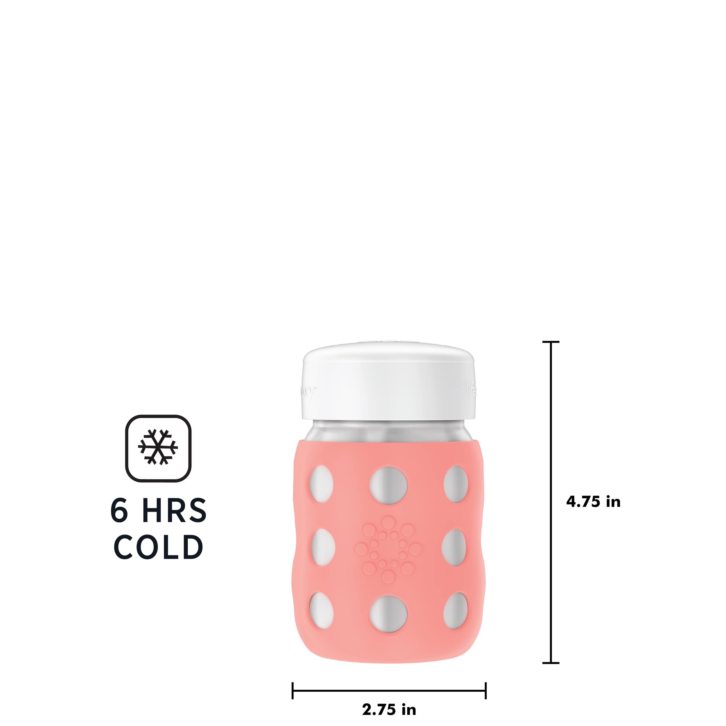 Lifefactory flat cap stores milk and snacks during outings