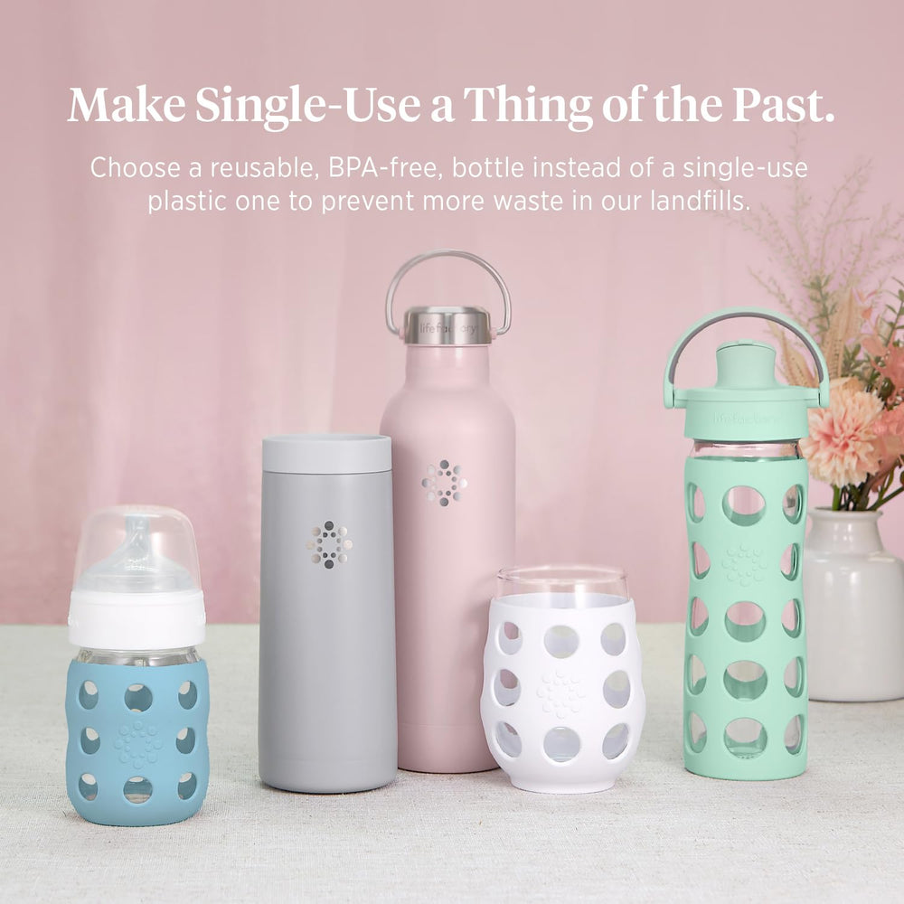 Lifefactory bottle made with quality materials in USA and Europe