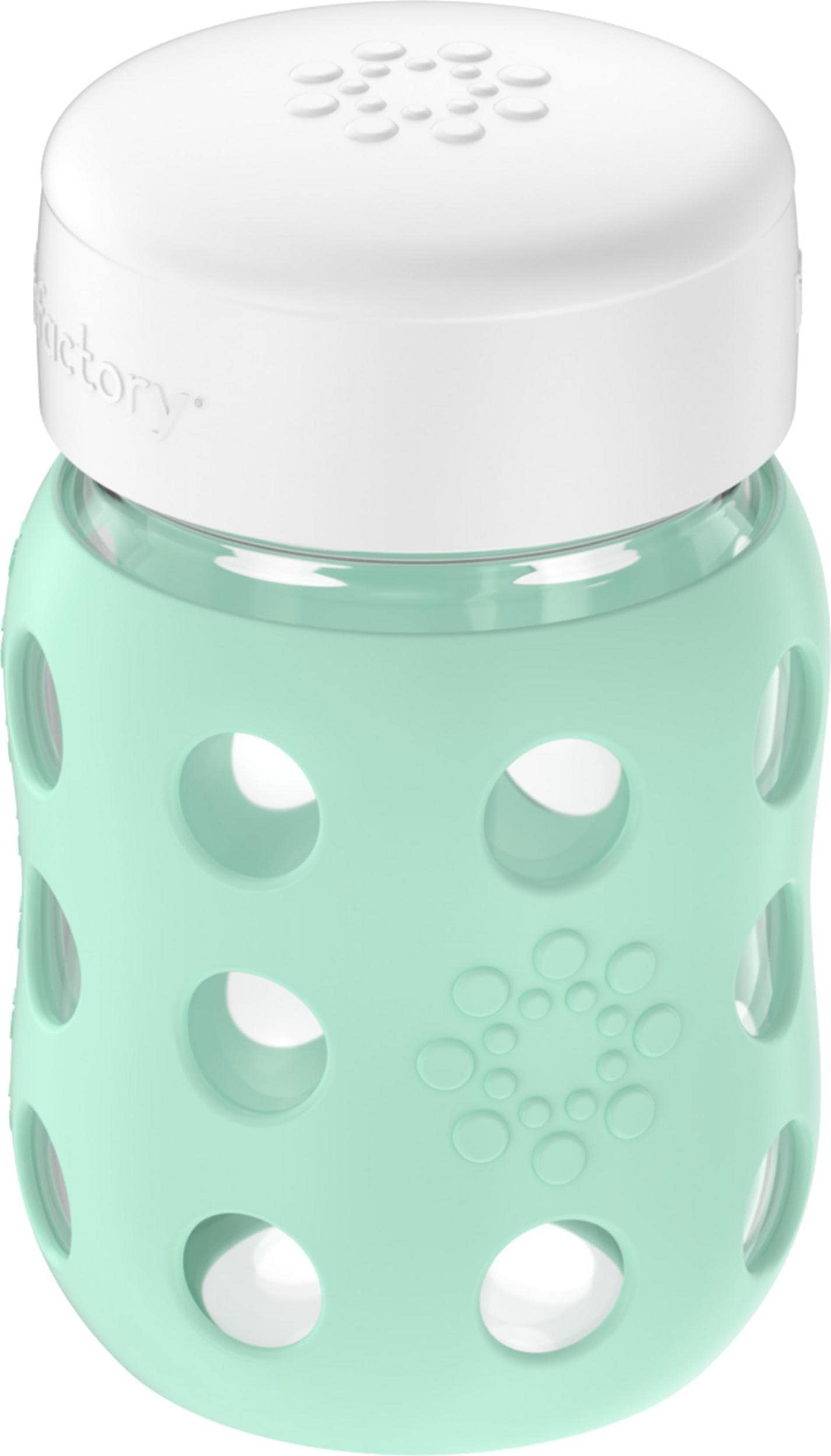 Lifefactory silicone sleeve protects glass during daily use and travel