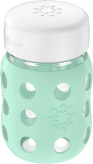 Lifefactory silicone sleeve protects glass during daily use and travel