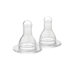 Lifefactory Stage 2 nipple close-up highlights vented design for steady flow.
