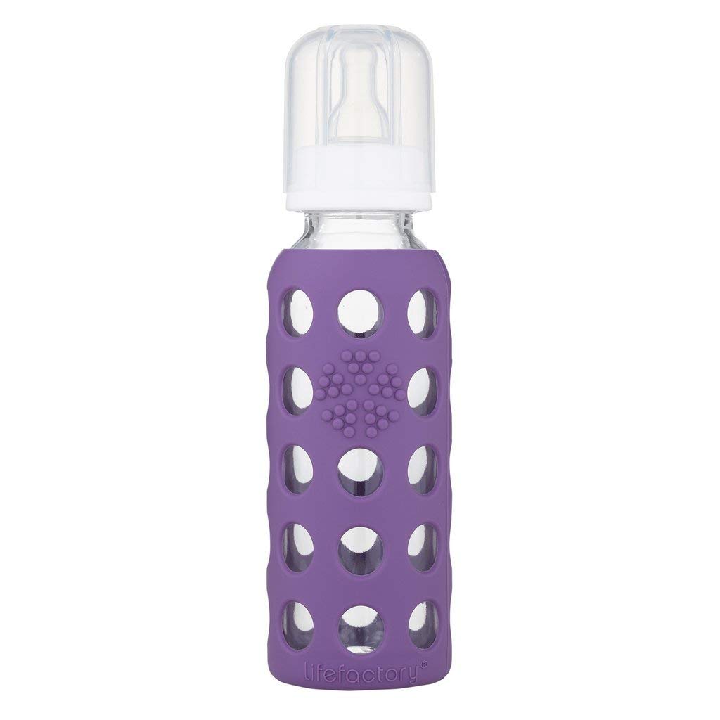 Lifefactory Stage 1 nipple supports gentle newborn feeding.