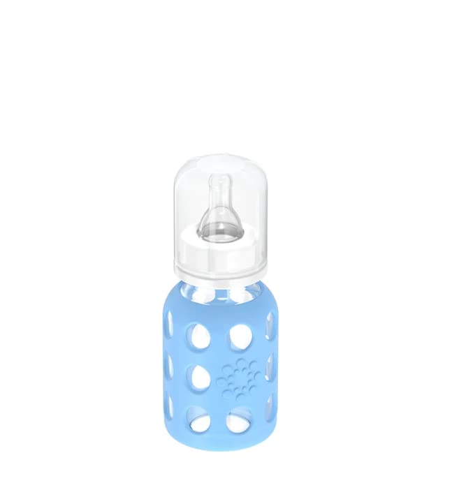 Lifefactory Stage 2 nipple supports the 3–6 month transition.
