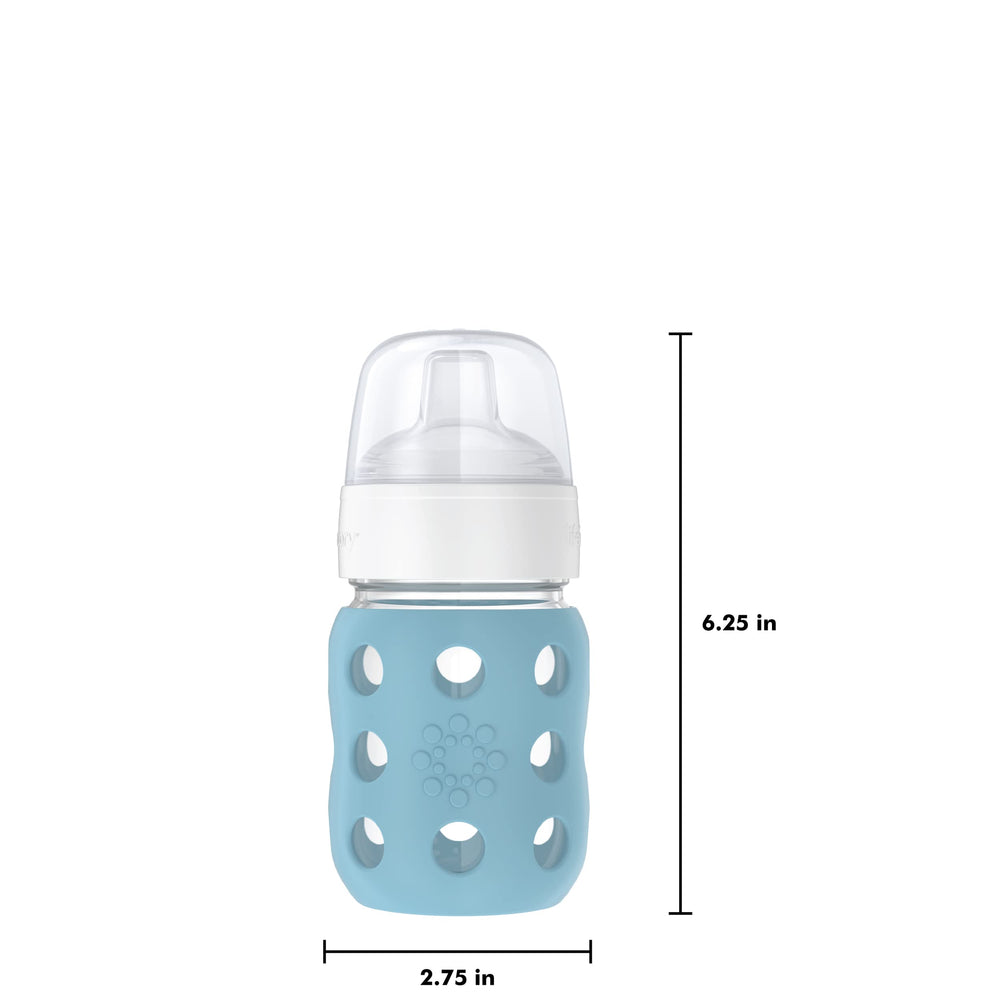 Lifefactory bottle is top-rack dishwasher safe for easy cleanup.