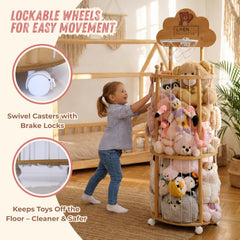 LIFENZO 360-degree wheels enable easy room rearrangement