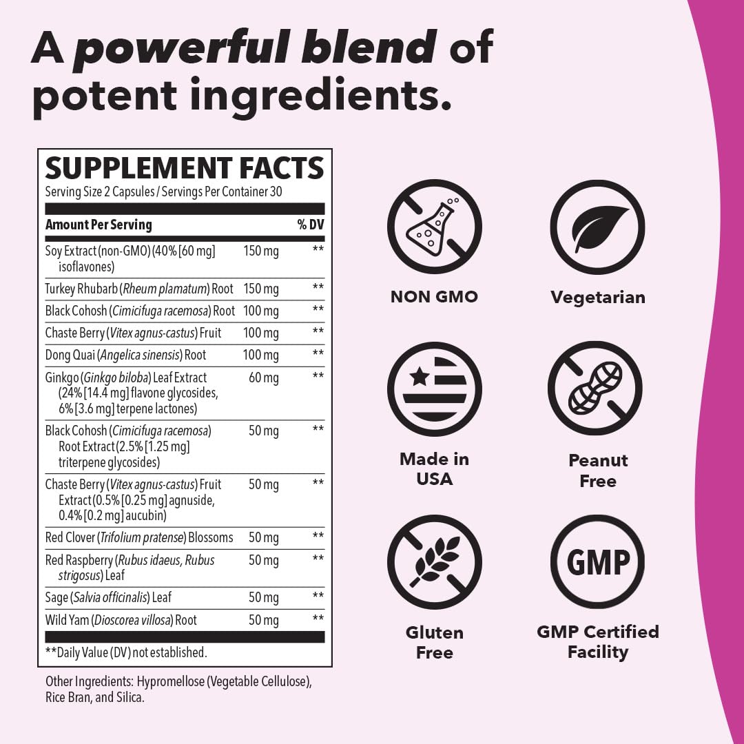 Natural menopause support from LifeSeasons Pausitivi-T in one bottle.