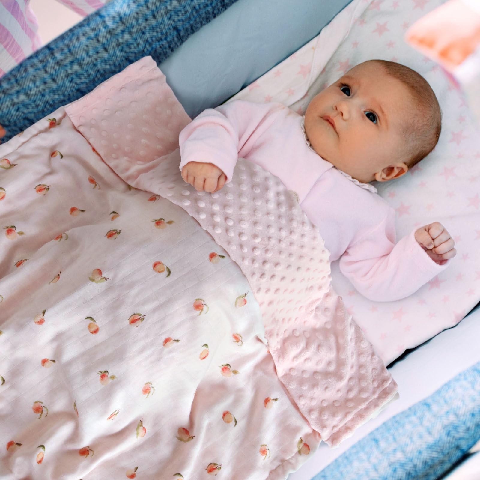 LifeTree 31x40 inch blanket ideal for wrap, crib, or stroller use.