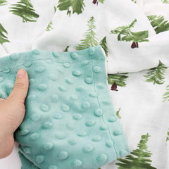 Double-layer LifeTree blanket with soft front and warm back