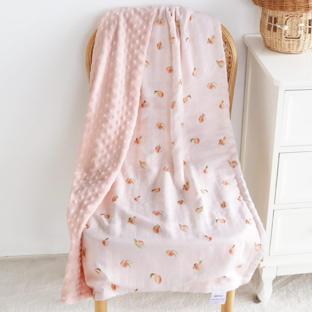 LifeTree travel-ready blanket folds compactly for on-the-go families.