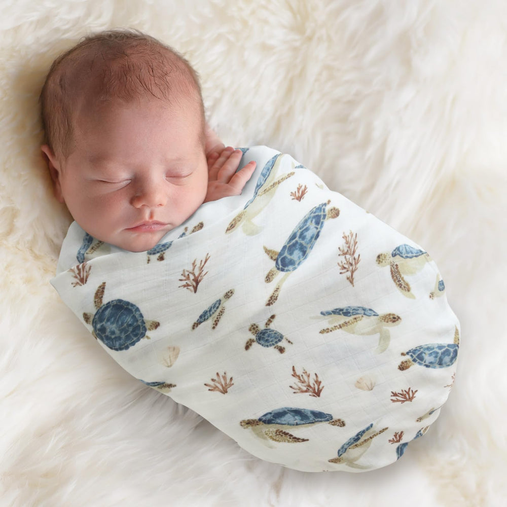 LifeTree 47x47 inch swaddle size offers generous wrapping space.