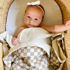 LifeTree blanket size 27.5 x 43.3 inches for versatile swaddling.