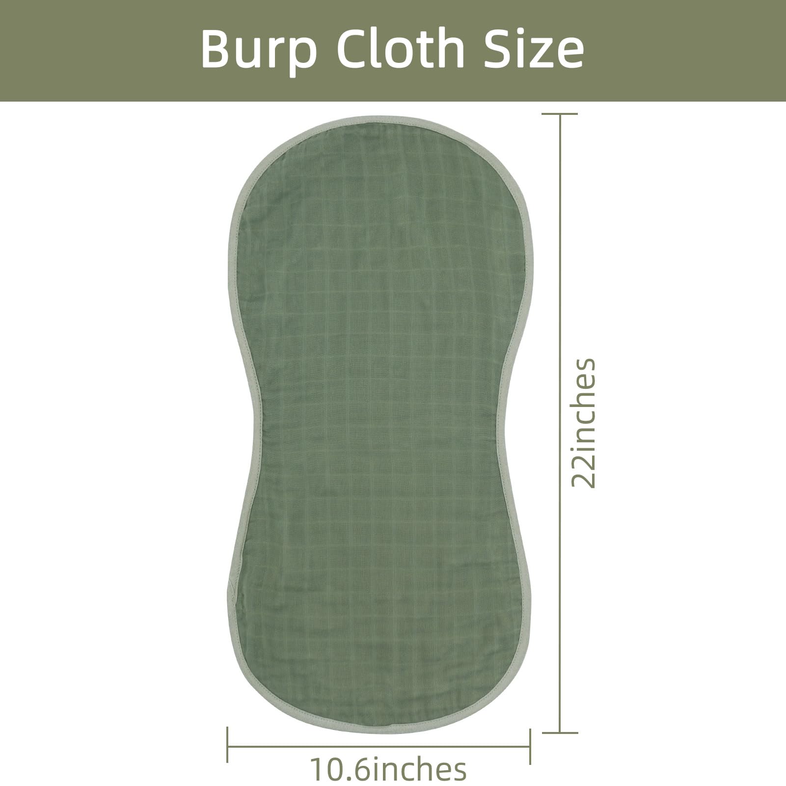 LifeTree burp cloth folded and ready in gift-pack