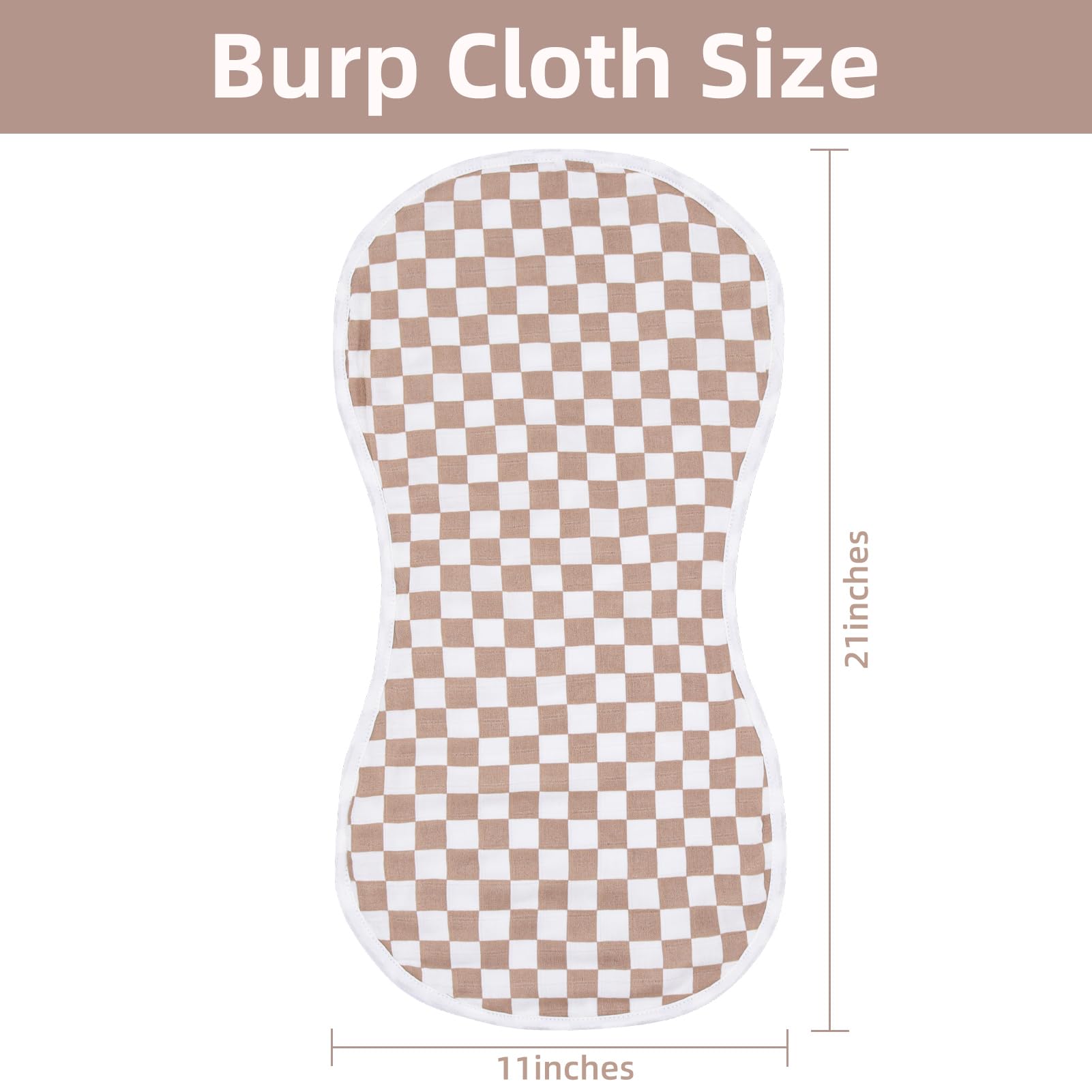 LifeTree easy care burp cloths: machine washable and quick-dry.