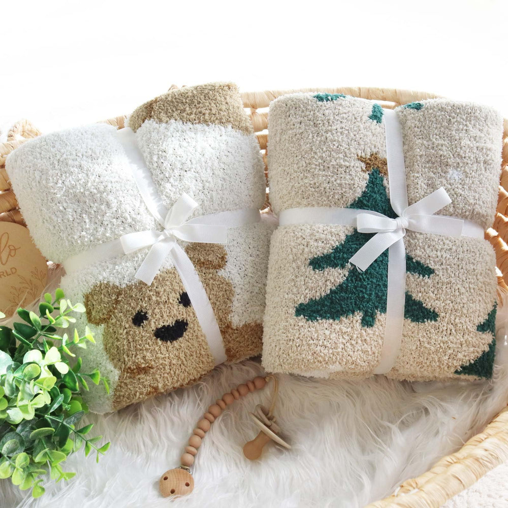 LifeTree PineTree blanket adds calm, decorative touch to nursery decor.