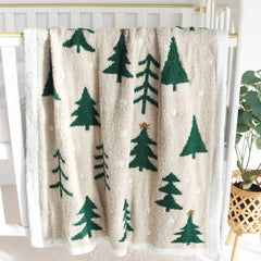 LifeTree Cozy Plush Baby Blanket with a soft texture for cozy nursery naps.