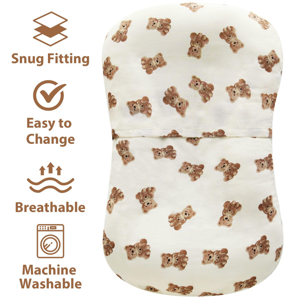 LifeTree muslin cover with envelope closure makes it easy to slide on.