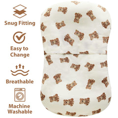 LifeTree muslin cover with envelope closure makes it easy to slide on.