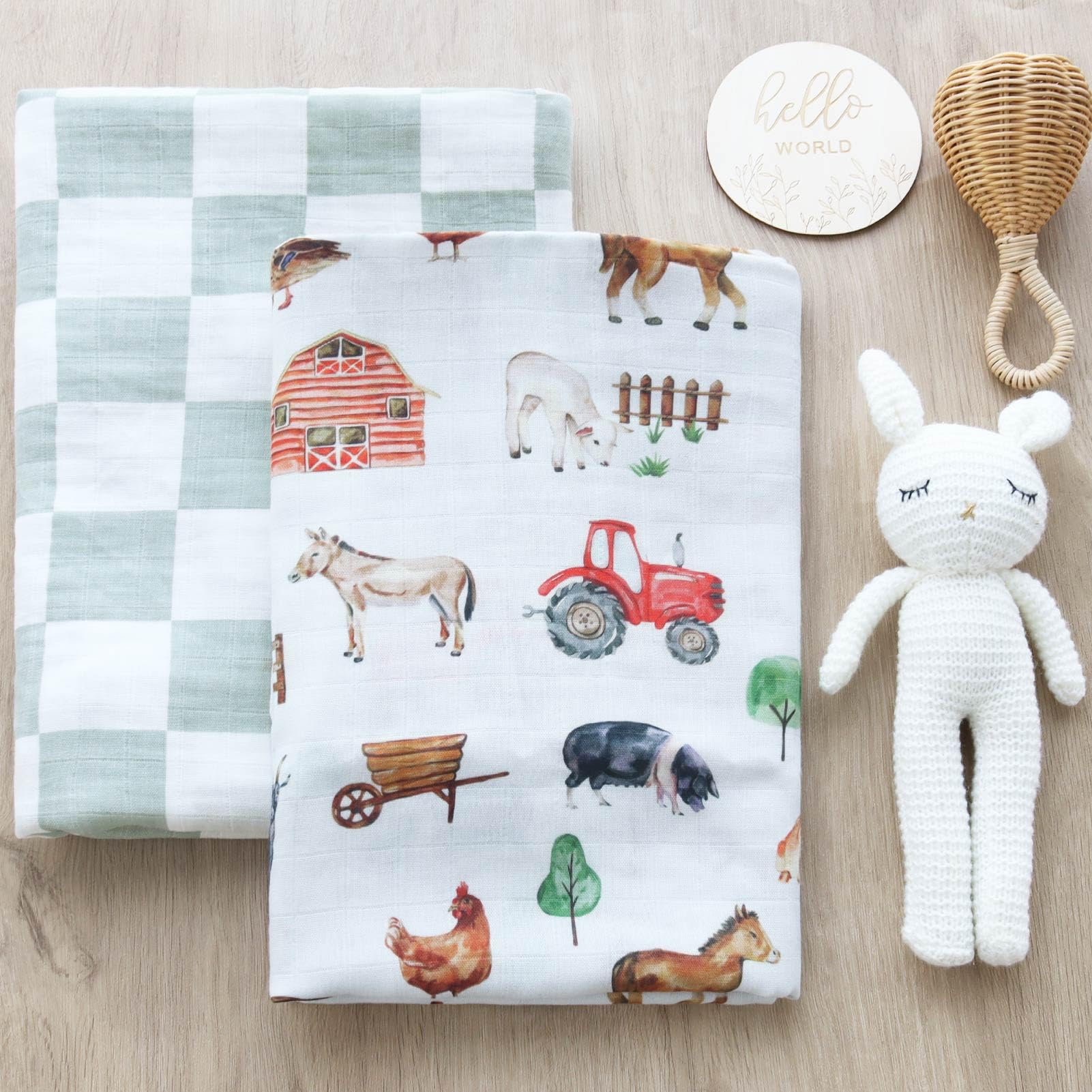 LifeTree swaddle blanket with duck design for soft, cozy baby moments