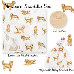 LifeTree newborn swaddle measures 47x47 inches for versatile wrapping.
