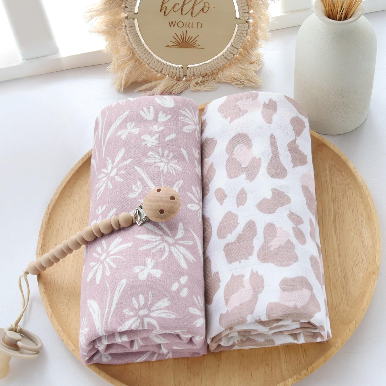 LifeTree swaddle blanket for newborns suitable for photos and cuddle