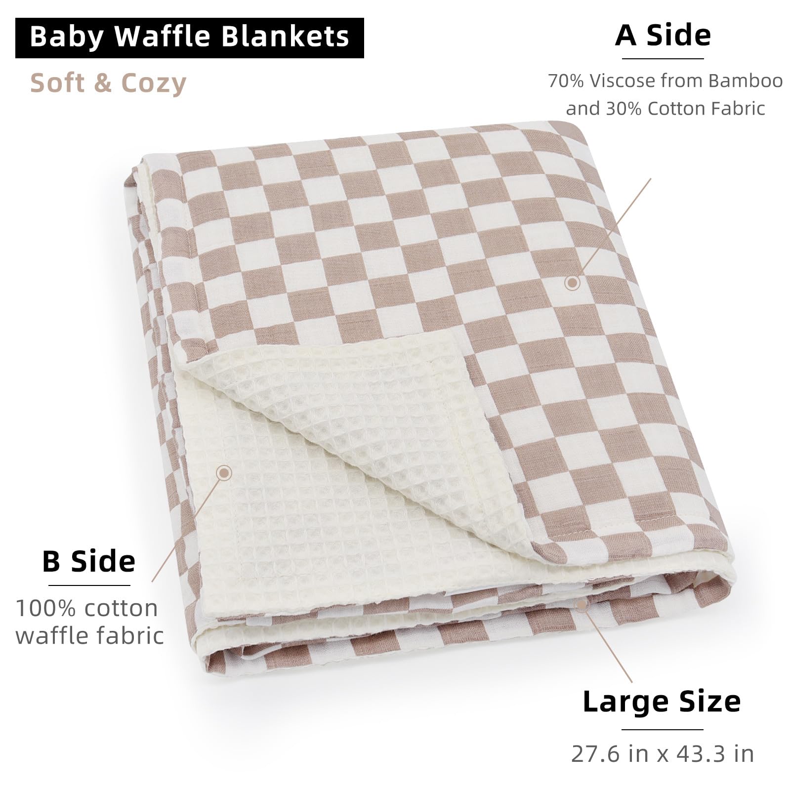 LifeTree waffle back texture adds cozy warmth for stroller naps.