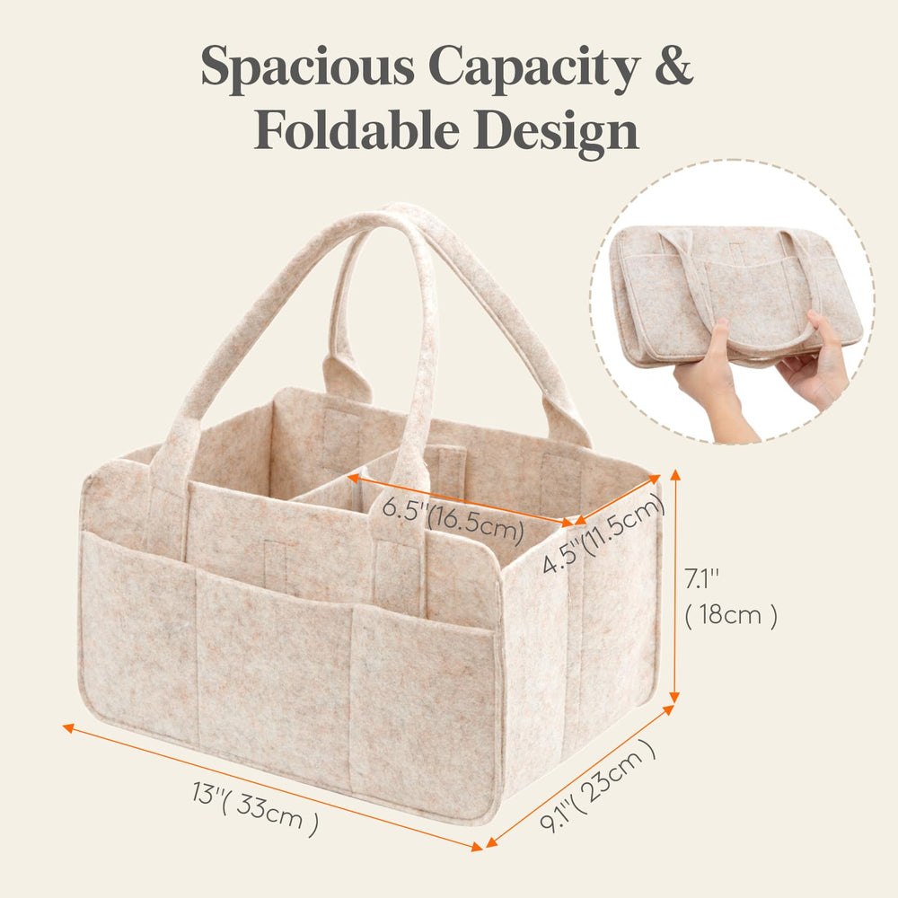 Lifewit felt caddy folds flat for compact storage