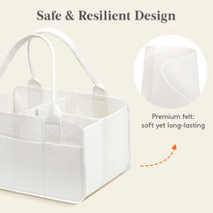Removable dividers in the Lifewit diaper caddy for flexible organization