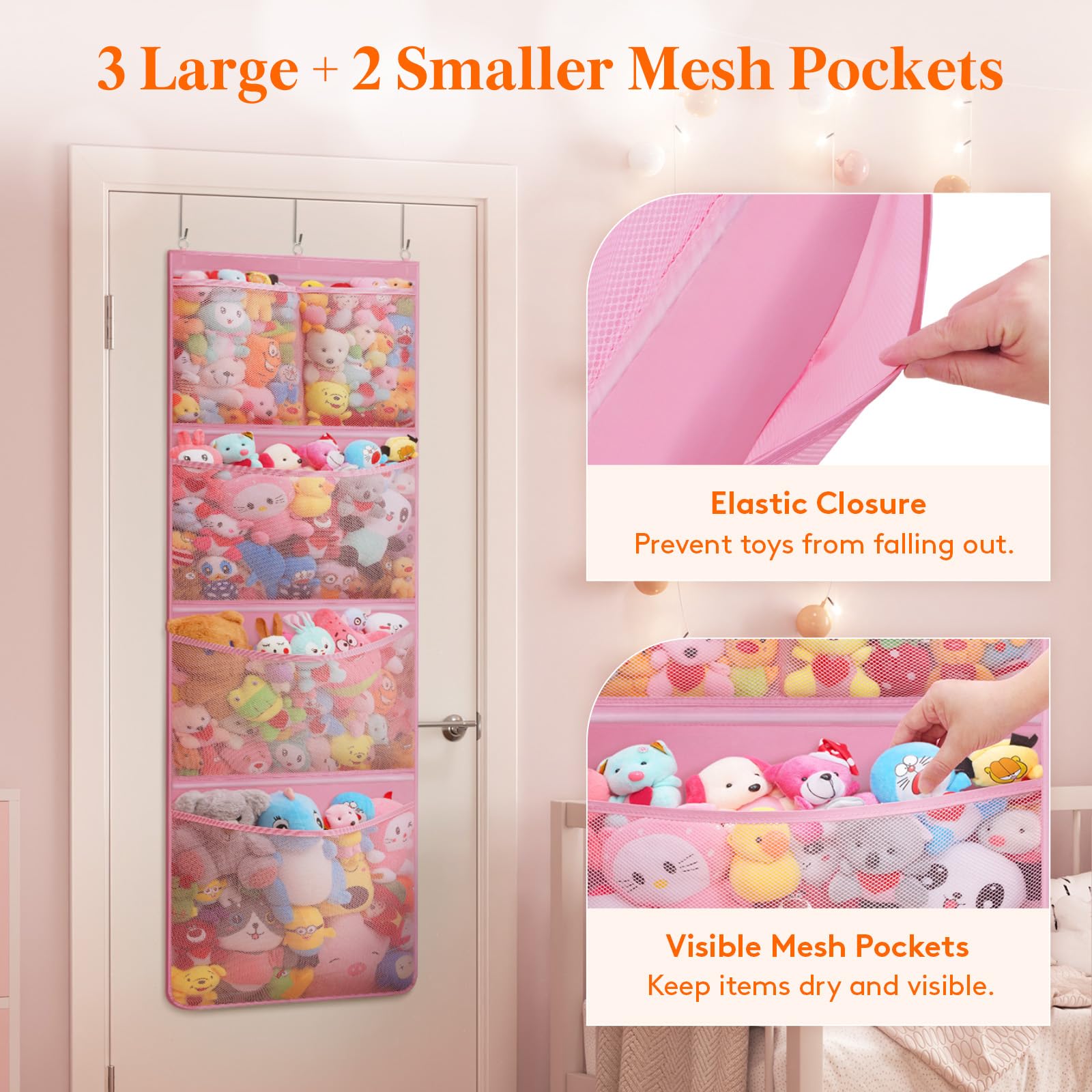 Lifewit four-support-rods provide sturdy shape without sag.