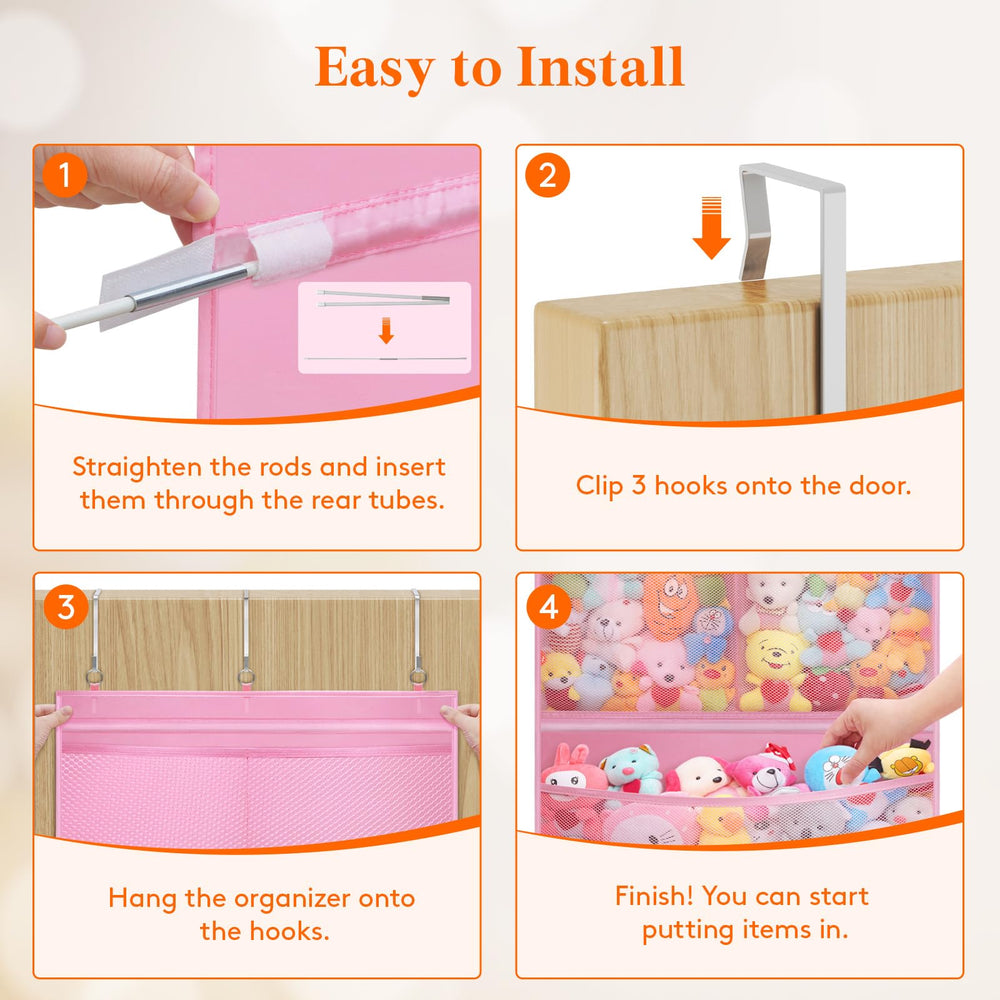 Lifewit visible mesh pockets with elastic closures keep items contained.