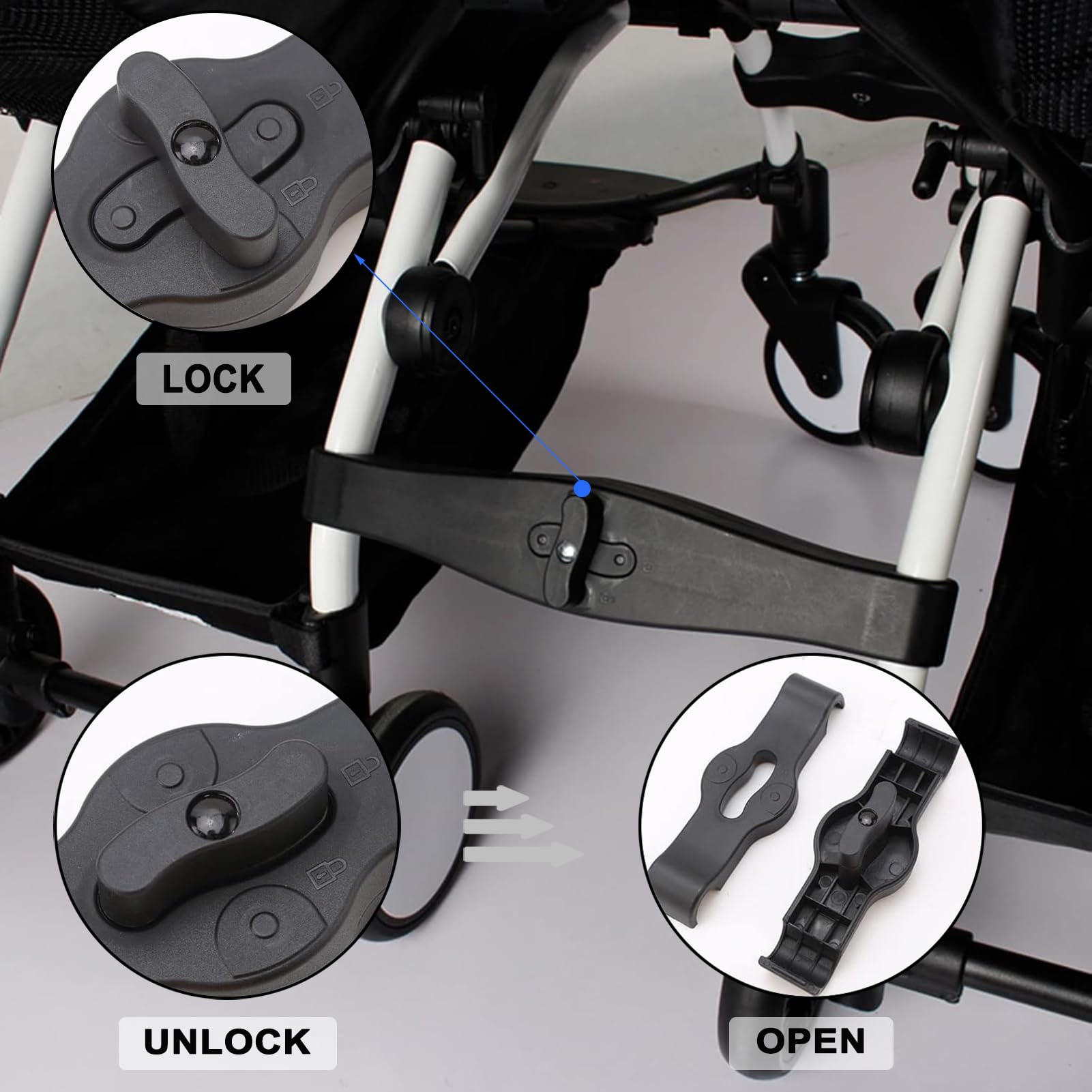 LIFTATAPA durable PP construction ensures reliable connections between compatible pushchairs.