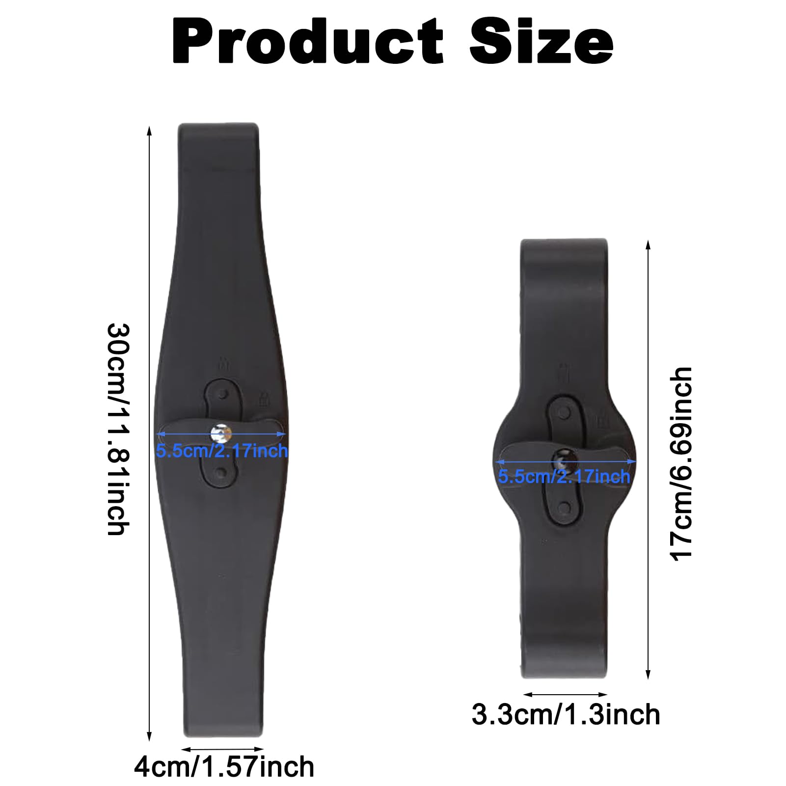 Three-piece set includes 17cm and 30cm links for versatile spacing.