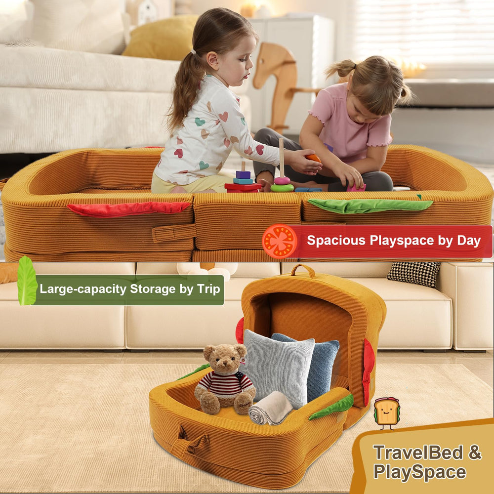 LIFTOZA built-in rails keep toddlers safer and prevent rolling.