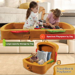 LIFTOZA built-in rails keep toddlers safer and prevent rolling.