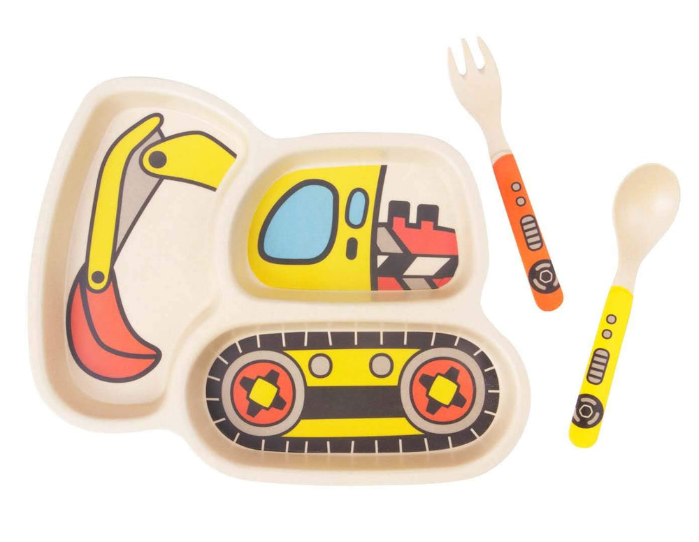 Lightening Kids Plates divided plate close-up for portion control at mealtime