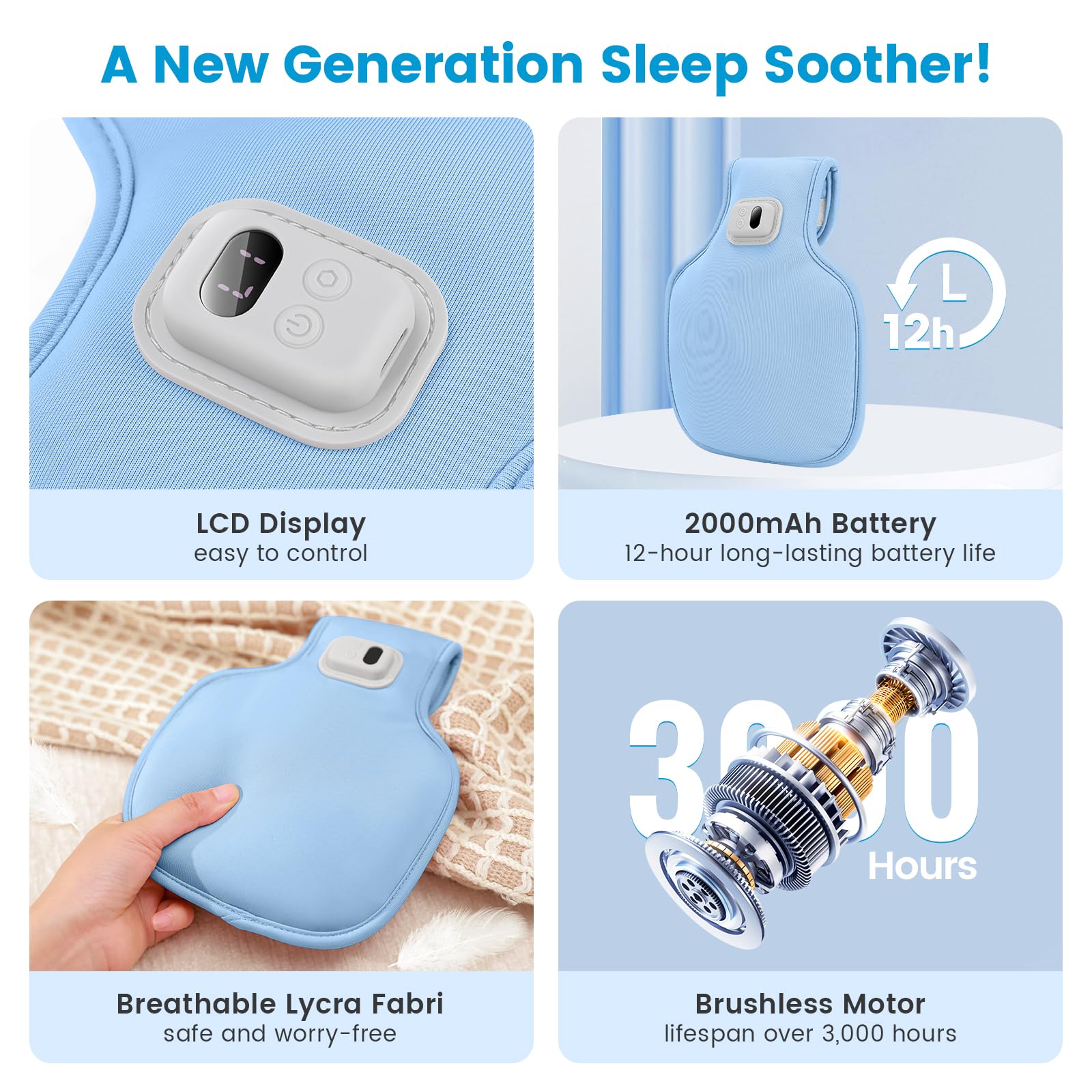 Lightium soother in stroller pocket demonstrates travel-friendly use