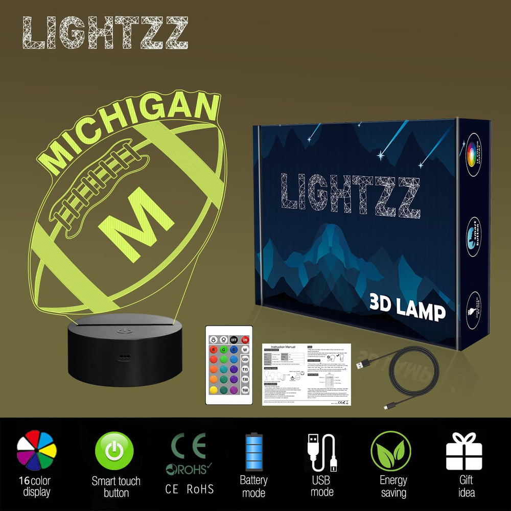Lightzz remote-controlled lamp with 16 colors for customizable mood lighting