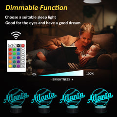 Lightzz USB or battery powered base night light for flexible placement