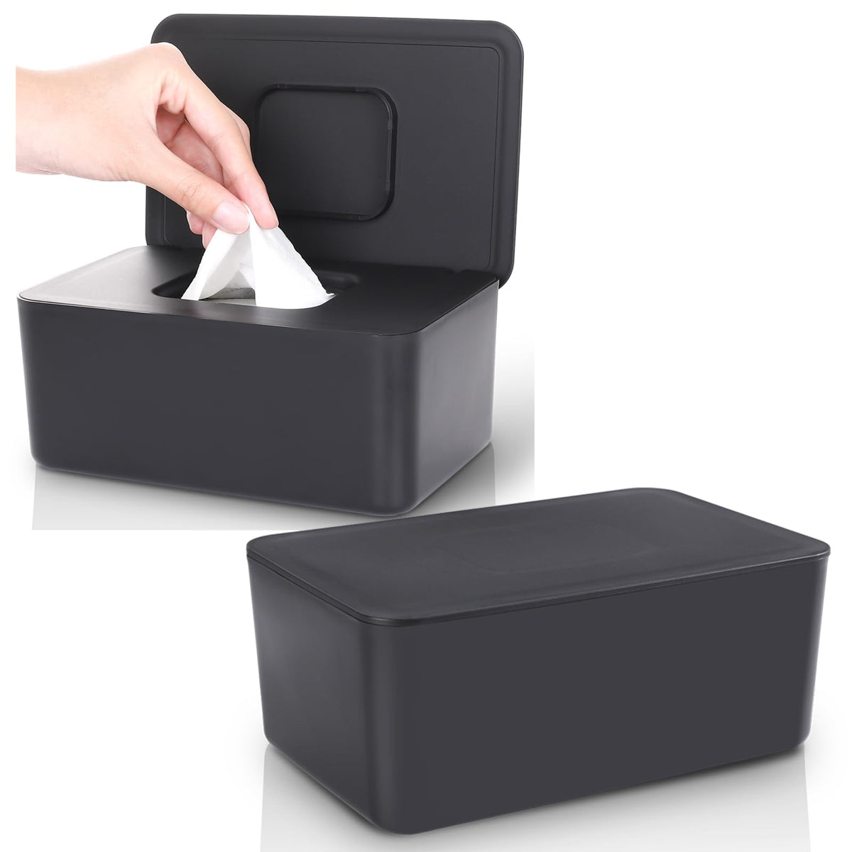 Lijroavy 2-pack wipes dispenser front view for easy access