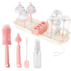 Lijroavy 7-in-1 bottle brush with extendable head for easy reach.
