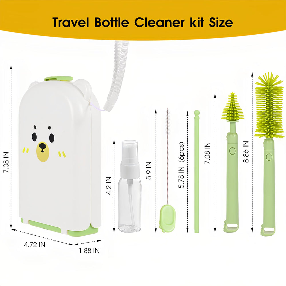 Lijroavy 7in1 straw brush reaches narrow straws for hygienic cleaning