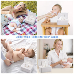 Lijroavy wipes dispenser with sealed lid demonstrates moisture retention for fresh wipes.