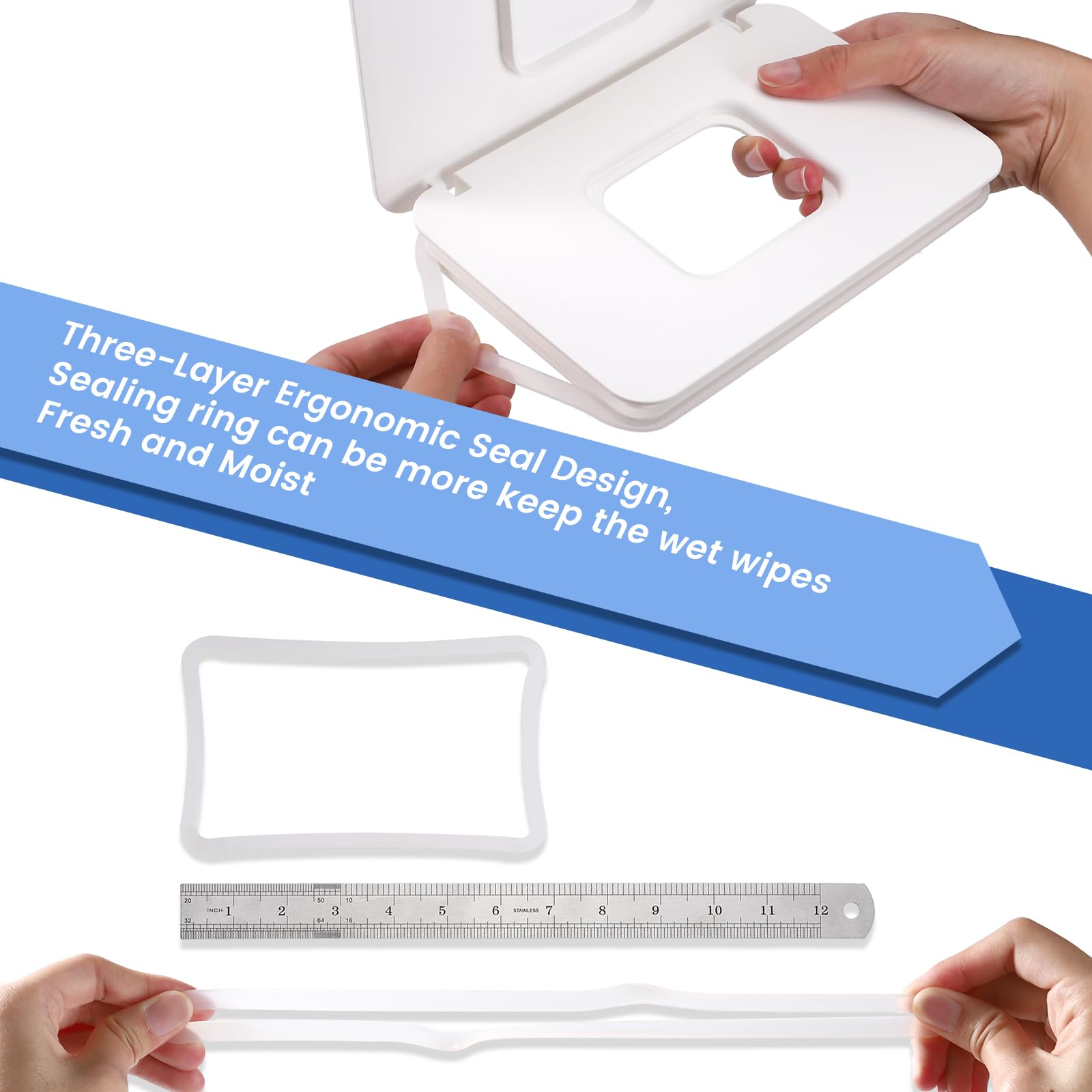 Lijroavy wipes box portable for home, car, and travel