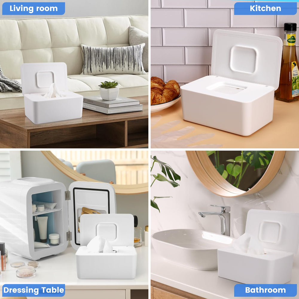 Lijroavy non-slip base wipes container prevents slipping during diaper changes.