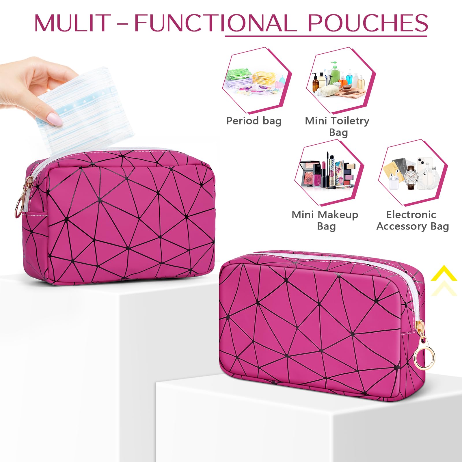 Likesing compact travel period bag fits purses and backpacks for daily errands.