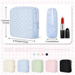 Likesing mini makeup bag side view showing compact purse storage option