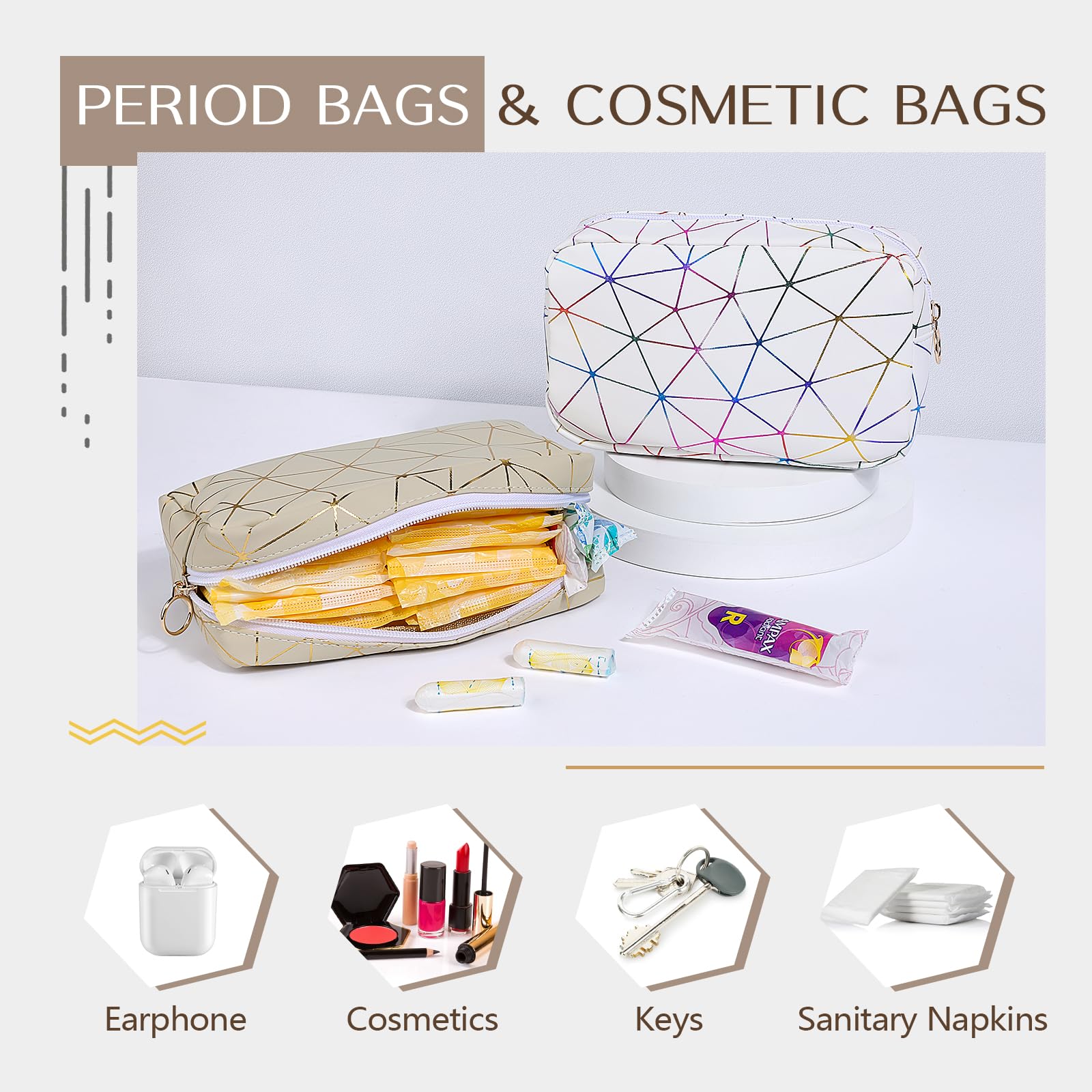 Likesing period bag interior layout keeps napkins and small items neatly organized