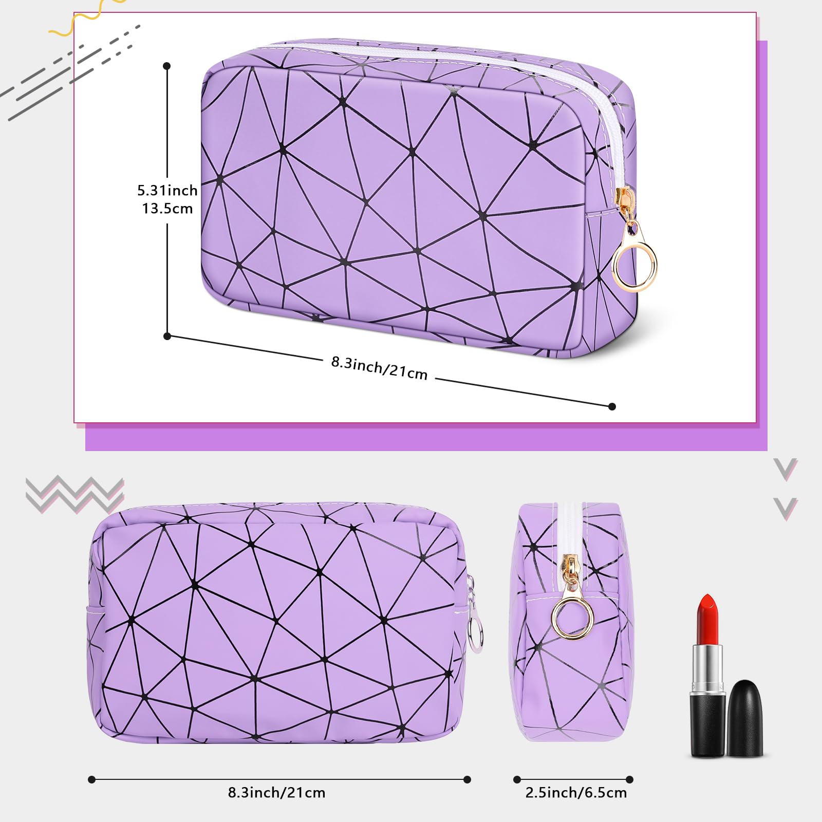 Likesing period bag shows a multi-pocket design for organized essentials.