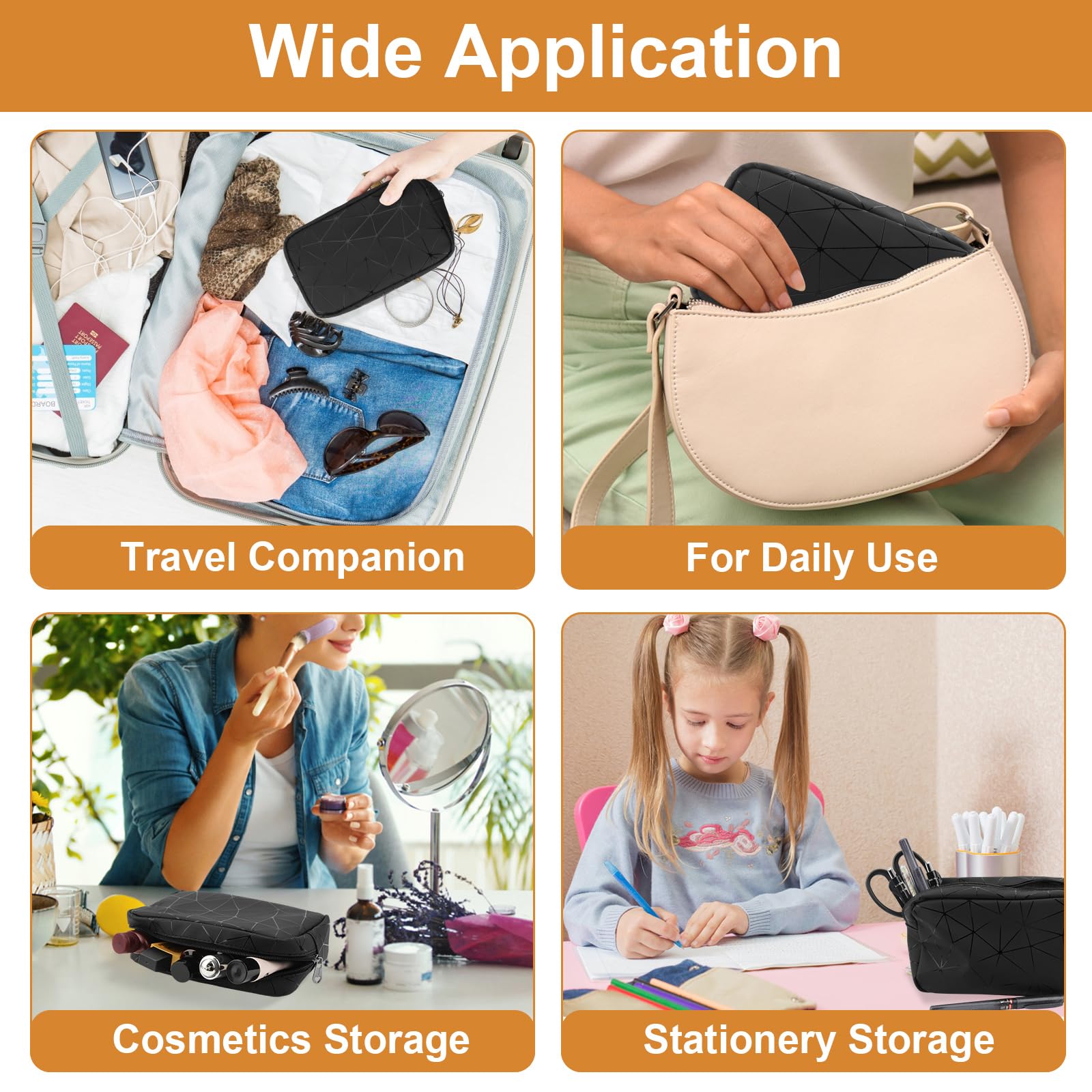 Likesing Period Bag doubles as a small cosmetics pouch for essentials.