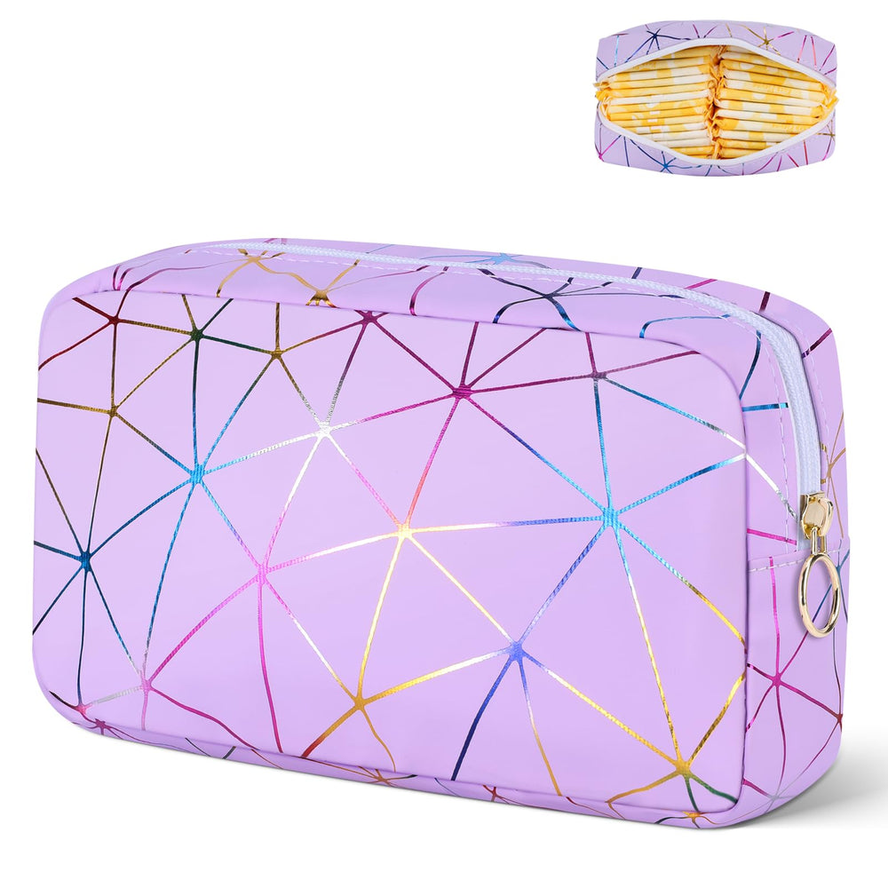 Likesing period bag tampon pouch in purple for easy tampons on the go.